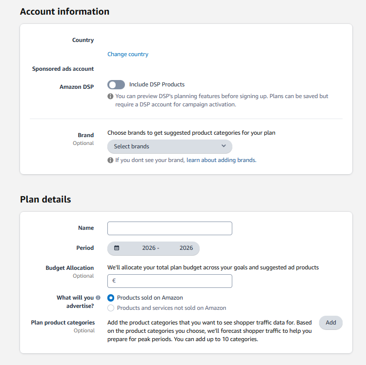 How Amazon Ads Planner Work