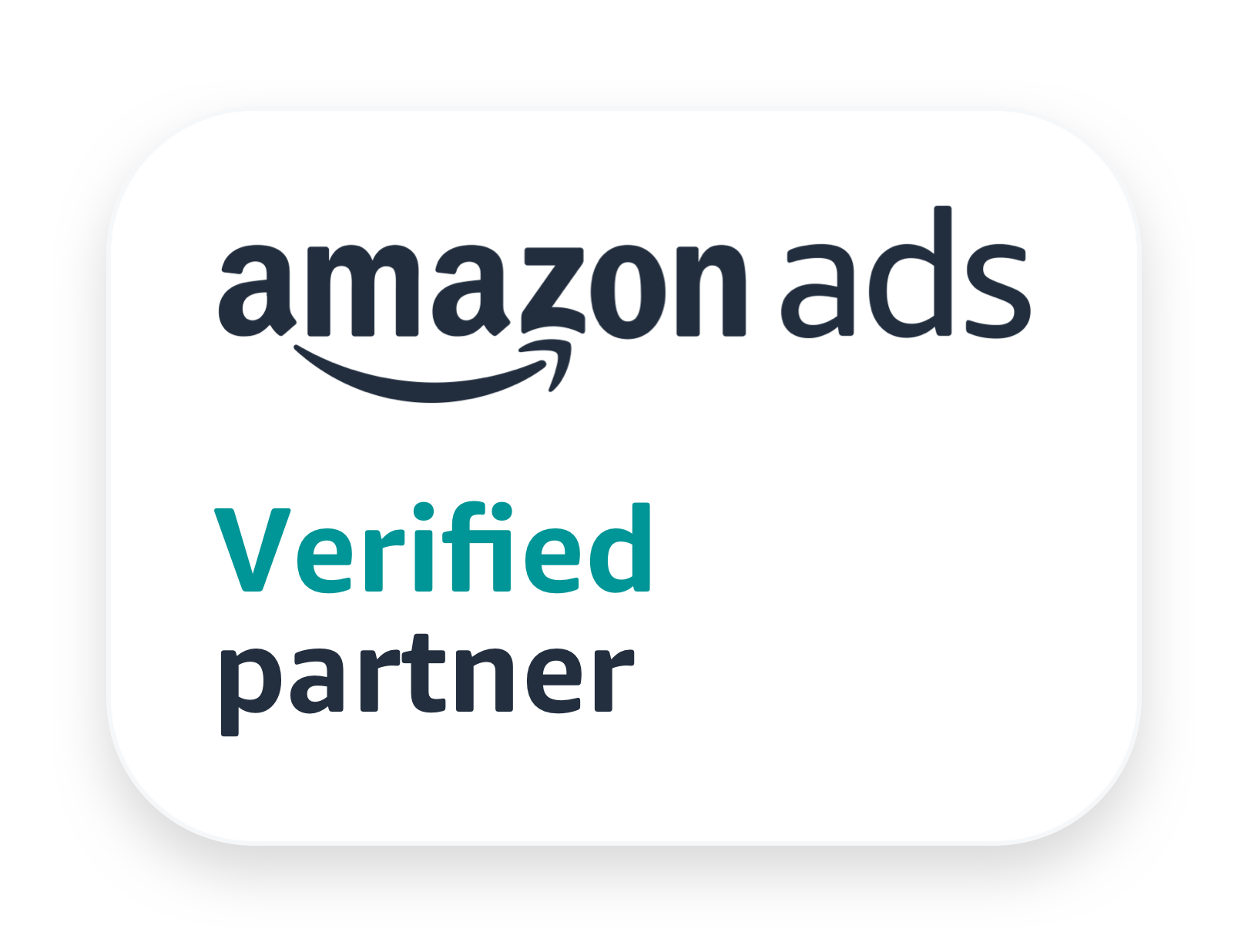 Amazon Ads verified partner badge
